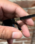 MIU MIU A06S REGARD SUNGLASSES ‘BLACK’