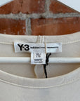Y-3 OVERSIZED 3-STRIPES TEE ‘OFF WHITE’