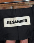 JIL SANDERS ARTICULATED PLEAT TROUSERS ‘BLACK’