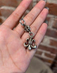 CHROME HEARTS FLEUR CROSSBALL NECKLACE ‘SILVER’