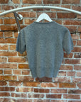 MAISON MARGIELA CROPPED KNIT SHIRT ‘GREY’