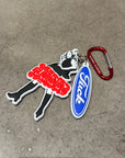 HYSTERIC GLAMOUR PIN UP GIRL F*CK KEYCHAIN ‘MULTI’