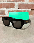 BOTTEGA VENETA BV1357S SQUARE FRAME SUNGLASSES ‘BLACK’