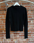 RICK OWENS FW24 PORTERVILLE HEADON KNIT SWEATER ‘BLACK’