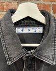 OFF-WHITE DENIM WORK SHIRT JACKET ‘SLATE’