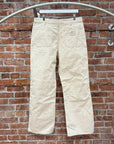 ACNE STUDIOS FACE LOGO CARPENTER PANTS ‘CREAM’