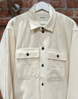 VUJA DE 005 MODERATO WOOL OVERSHIRT ‘WHITE’