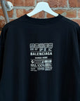 BALENCIAGA SS22 CARE LABEL TEE ‘BLACK’