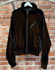 99%IS VELOUR TRACK JACKET ‘BROWN’