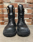 BOTTEGA VENETA STORM CUIR COMBAT BOOTS ‘BLACK’