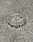 CHROME HEARTS 6MM F*CK YOU SPACER SIZE 8 ‘SILVER’