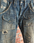 RALPH LAUREN DOUBLE RL BUSH CARGO CONCH DENIM ‘MUD WASH’