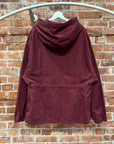 ACNE STUDIOS FIELD ANORAK QUARTER ZIP PARKA ‘BURGUNDY’