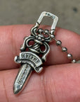 CHROME HEARTS ZIPPER DAGGER NECKLACE