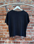DIESEL CROPPED BABY LOGO TEE ‘BLACK’