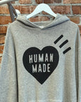HUMAN MADE HEART LOGO HOODIE ‘GREY’