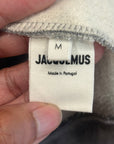 JACQUEMUS EMBROIDERED SCRIPT LOGO HOODIE ‘GREY’