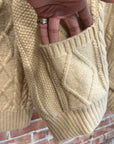 KAPITAL 5G KNIT SMILEY CARDIGAN ‘CREAM’