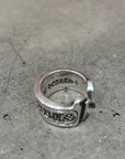 CHROME HEARTS LARGE SCROLL RING ‘SILVER’