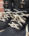 CHROME HEARTS X RICK OWENS GEOBASKET SNEAKERS ‘BLACK’