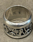 CHROME HEARTS WIDE CELTIC BAND RING 'SILVER'