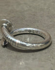CHOME HEARTS FLAT-TOP NAIL RING ‘SILVER’