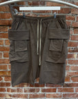 RICK OWENS DRKSDHW CREATCH CARGO SHORTS ‘DUST’
