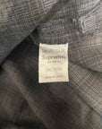 SUPREME FW22 SHADOW PLAID FLANNEL ‘BLACK’
