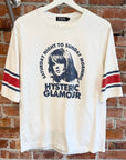 HYSTERIC GLAMOUR SATURDAY NIGHT TO SUNDAY MORNING TEE ‘WHITE’