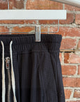 RICK OWENS x CHAMPION ZIP POD SHORTS ‘BLACK’