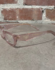 PRADA RECTANGULAR CLEAR FRAMES ‘PINK’
