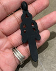 CHROME HEARTS SILICHROME DAGGER NECKLACE ’BLACK’