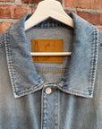 MARTINE ROSE BLEWAS DENIM VEST ‘WASHED ‘BLUE’