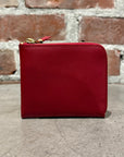 COMME DES GARÇON FULL ZIP LEATHER WALLET ‘RED’