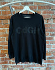 COMME DES GARÇON HOMME BLOCK LOGO SWEATSHIRT ‘BLACK’