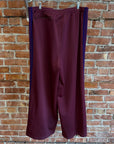 NEEDLES WIDE HD TRACK PANTS ‘MAROON/PURPLE’
