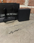 CHROME HEARTS TINY CROSS CROSS & CROSSBALL PENDANT CHAIN
