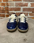 WALES BONNER ADIDAS CROCODILE SAMBA SNEAKERS ‘NAVY’