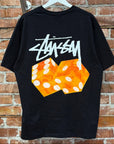 STUSSY DICE LOGO TEE ‘BLACK’