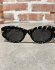 BOTTEGA VENETA BV1322S CLEAR WEAVE SUNGLASSES ‘MULTI’