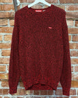 SUPREME FW21 MELANGE RIB KNIT MINI BOGO SWEATER ‘RED’