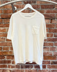 VISVIM CASHMERE POCKET TEE ‘WHITE’