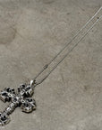 CHROME HEARTS LARGE FILIGREE CROSS NECKLACE ‘SILVER’