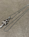 CHROME HEARTS DOUBLE DAGGER NECKLACE ‘SILVER’