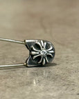 CHROME HEARTS DIAMOND LARGE SAFETY PIN ‘SILVER/DIAMOND’