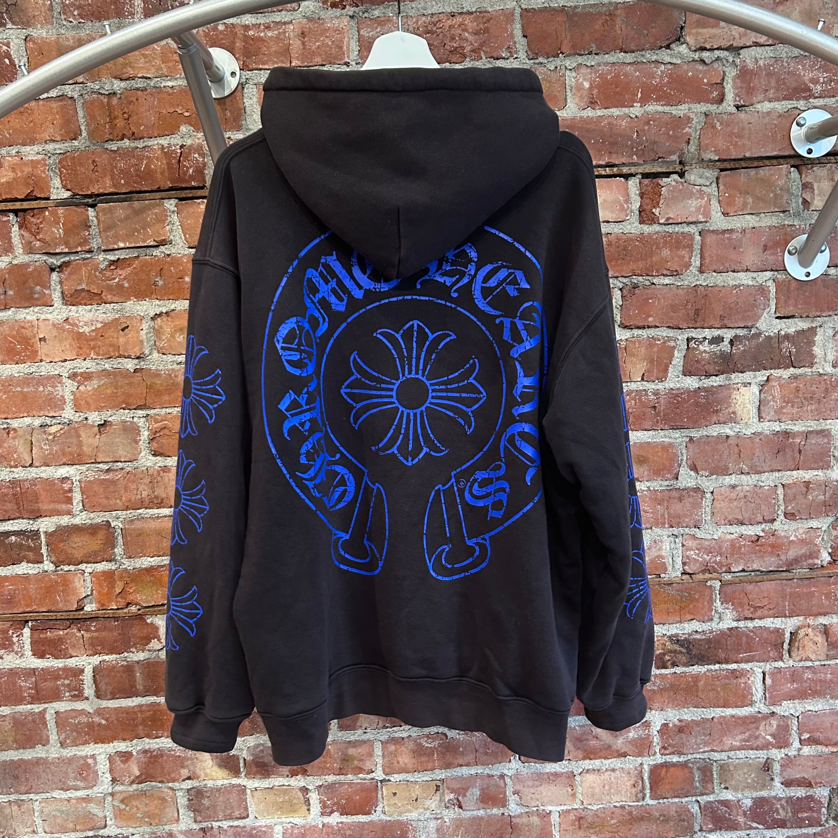CHROME HEARTS CHILLBUSTER V2 DAGGER ZIP HOODIE 'BLACK/BLUE' – Sadō