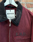 ENFANTS RICHES DEPRIMES FW24 DISTRESSED WORK JACKET ‘BURGUNDY’