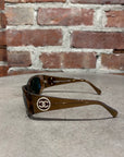 CHANEL VINTAGE PEARL LOGO SUNGLASSES ‘BROWN’