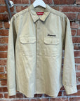 SUPREME SS24 GOD BLESS WORK SHIRT ‘TAN’