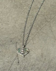 VIVIENNE WESTWOOD PETRA 2D HEART NECKLACE ‘SILVER’